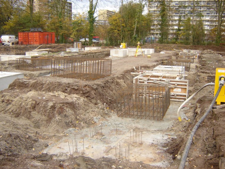 Fundatie in regio Hillegersberg-Schiebroek en ander betonwerk